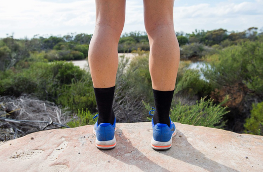 Anti-blister protective socks in running shoes